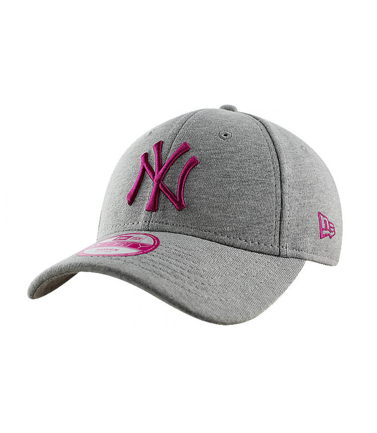 Trucker femme New Era rose Casquette femme NY jersey 9forty gris rose